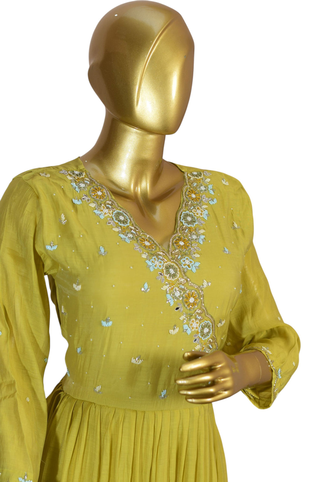 Mustard yellow Embroidered Salwar Suit Set with Matching Dupatta – Elegant Traditional Indian Ethnic Wear for Weddings, Festive Celebrations, Parties, and Cultural Events