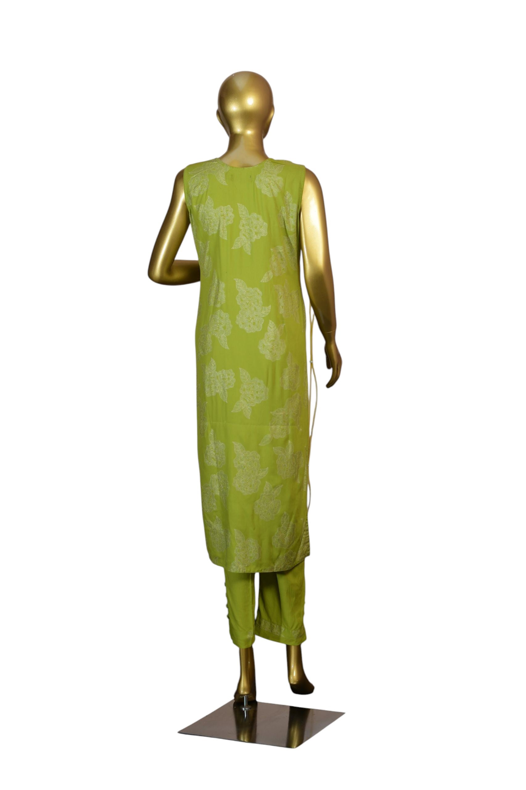 Green Embroidered Kurti Set with Matching Dupatta – Elegant Traditional Indian Ethnic Wear for Weddings, Festive Celebrations, Parties, and Cultural Events
