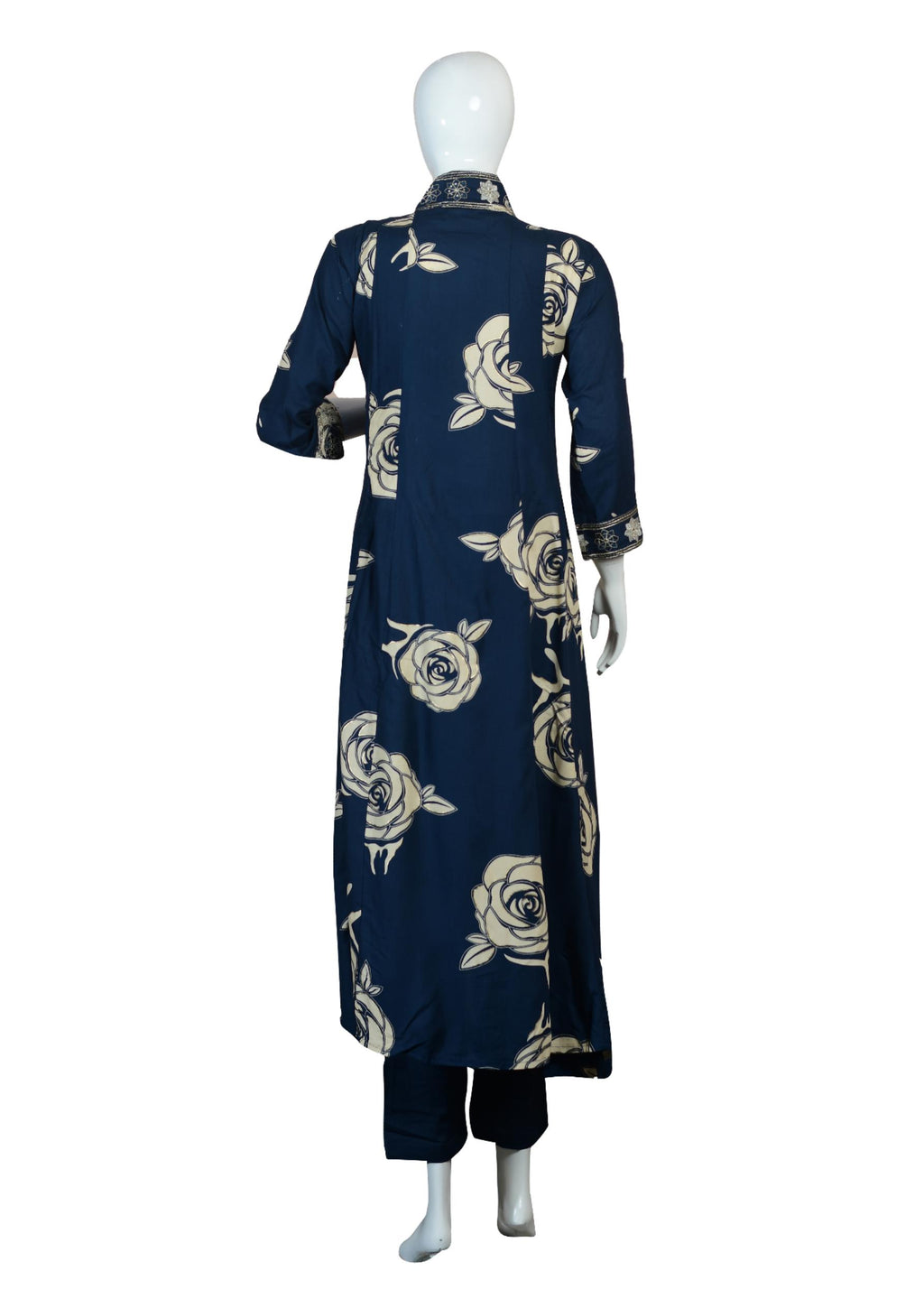 Blue Anarkali Suit with Hand Embroidery & Dupatta – Ethnic Wear for Women