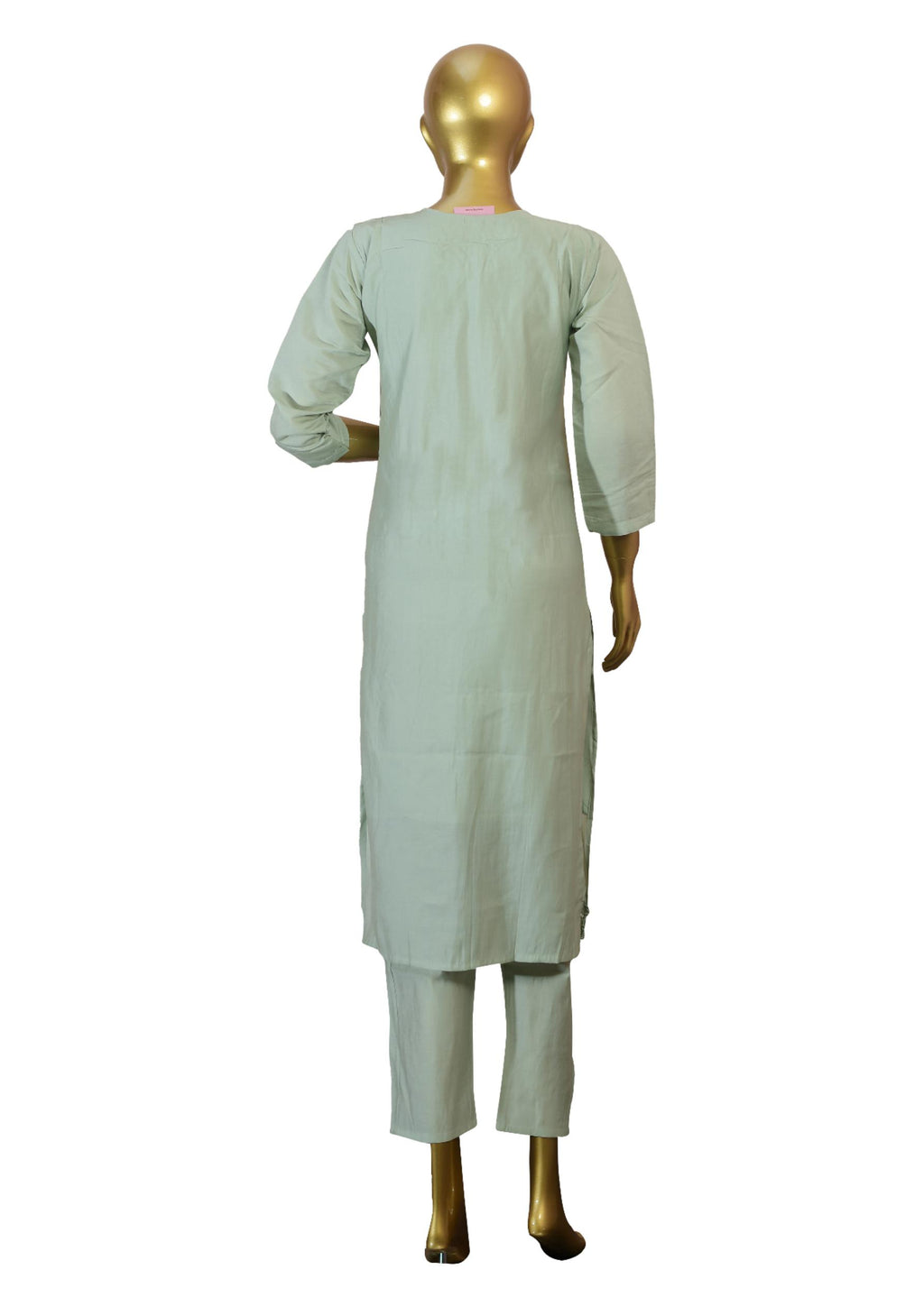 Mint Green Pure Organza 3-Piece Suit with Thread Embroidery & Floral Embroidered Dupatta – Ethnic Wear for Women