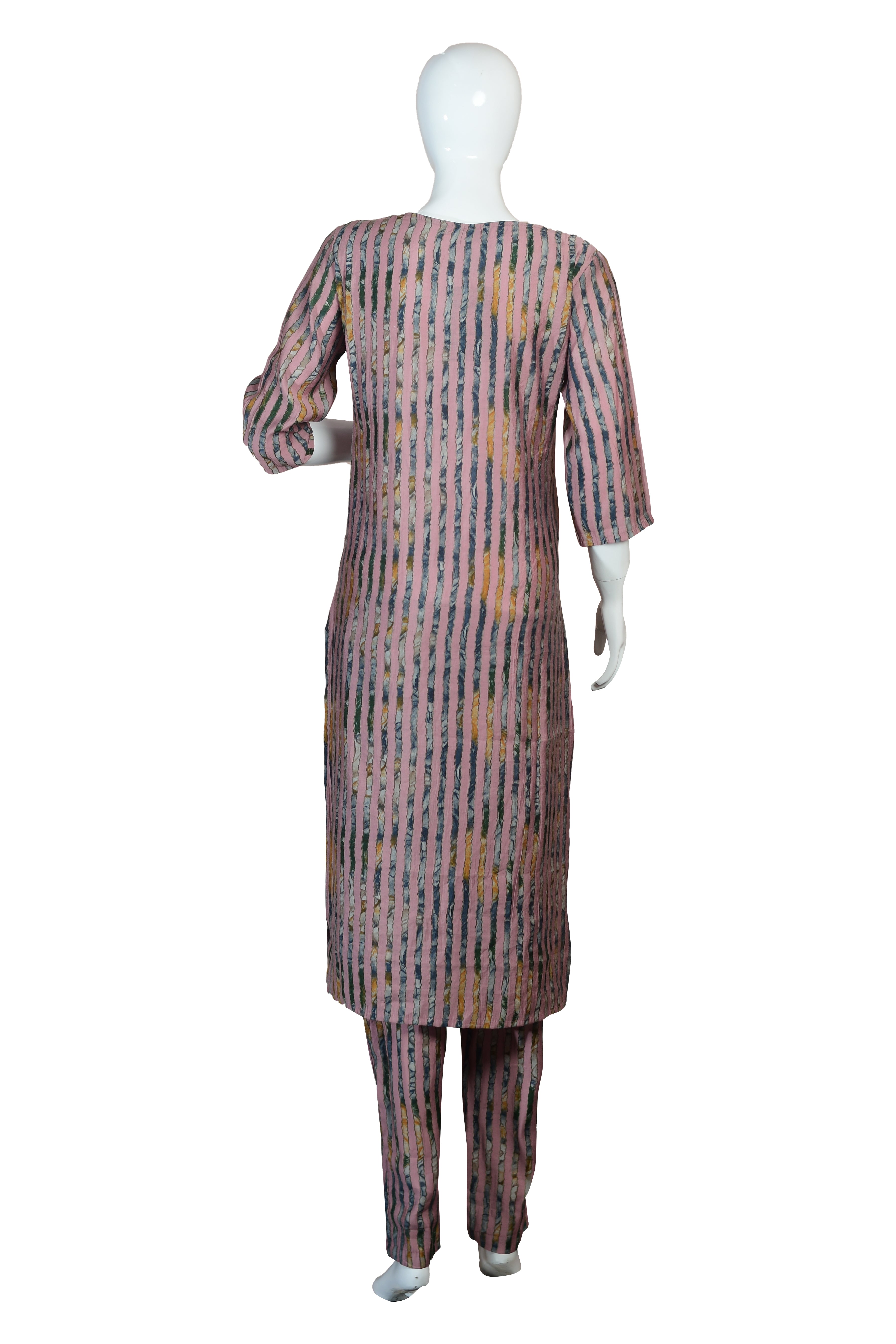 Elegant Rayon Printed and Embroidered Suit Set with Dupatta