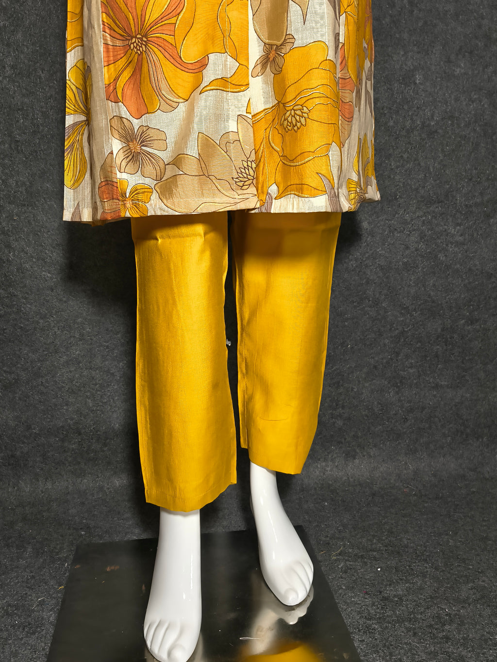 Long Co-ord Set with Multi-Colour Floral Print | Vartican Fabric