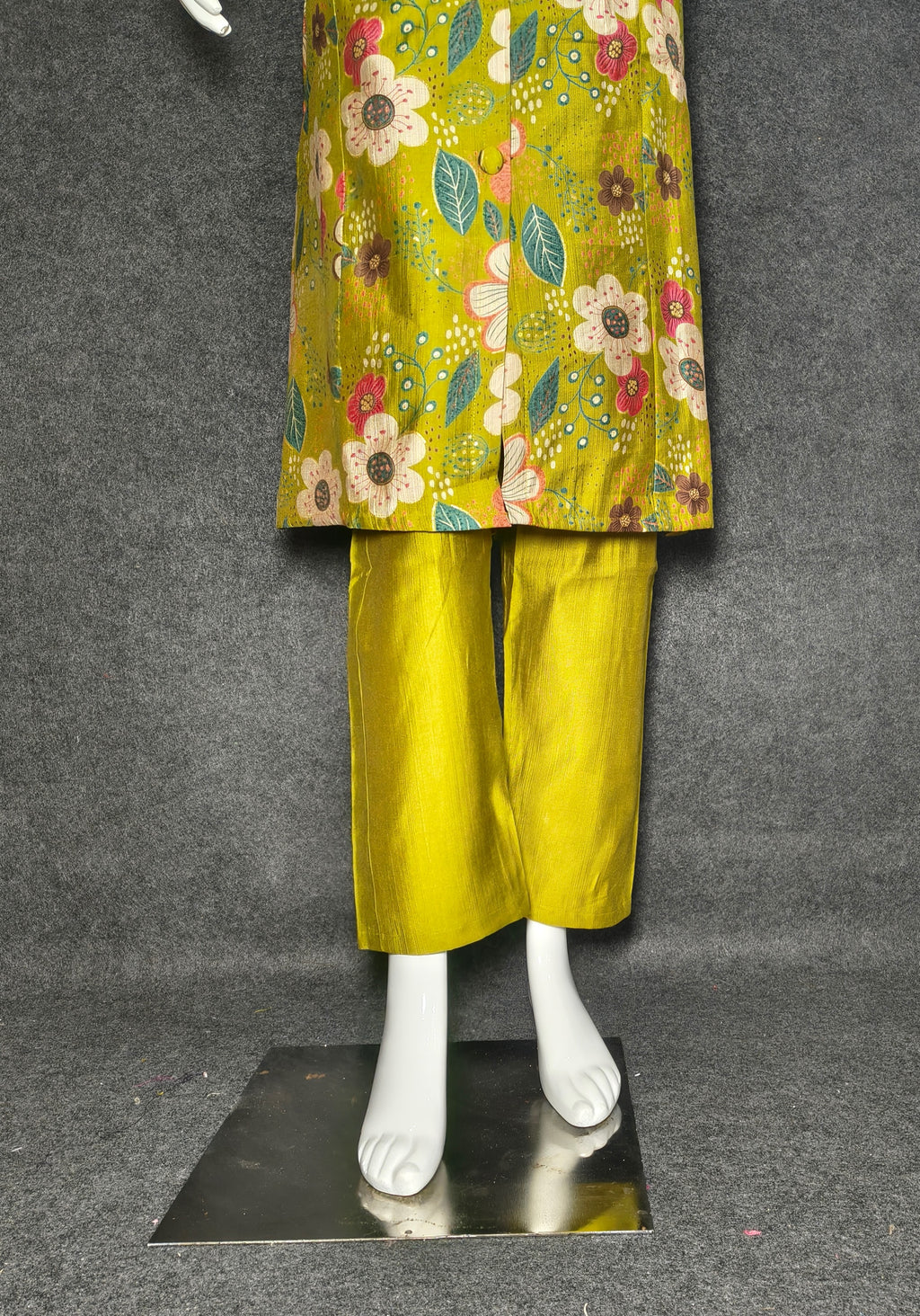 Green Floral Long Co-ord Set for Women