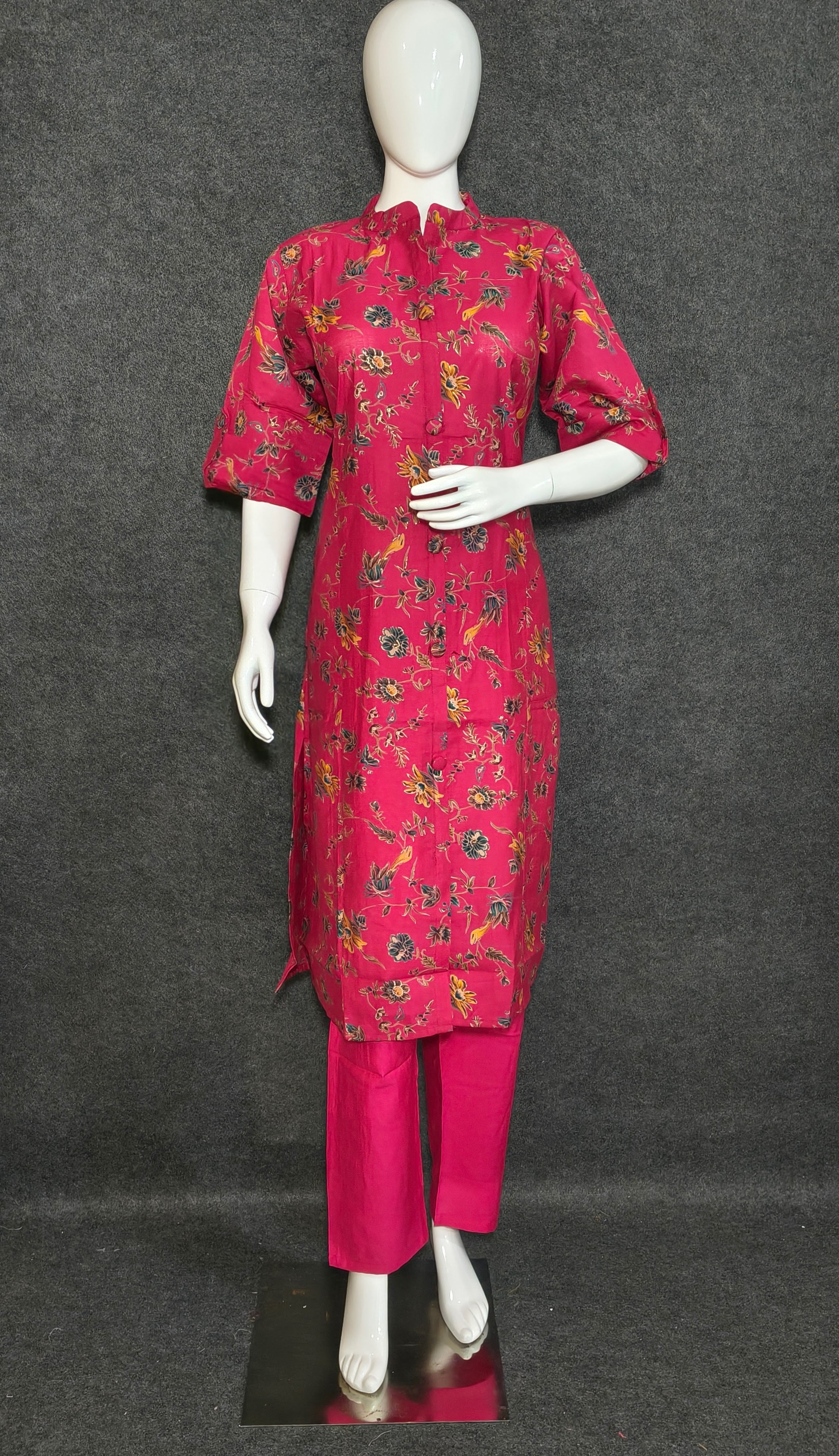 Pink Floral Printed Long Co-ord Set